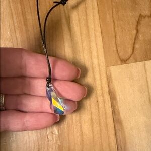 Swarovski Blue and Yellow Crystal Necklace